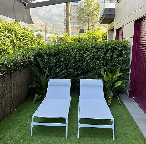 아파트 Denia, A Estrenar Con Jardin Privado, Piscina Y Vistas Al Mar 데니아